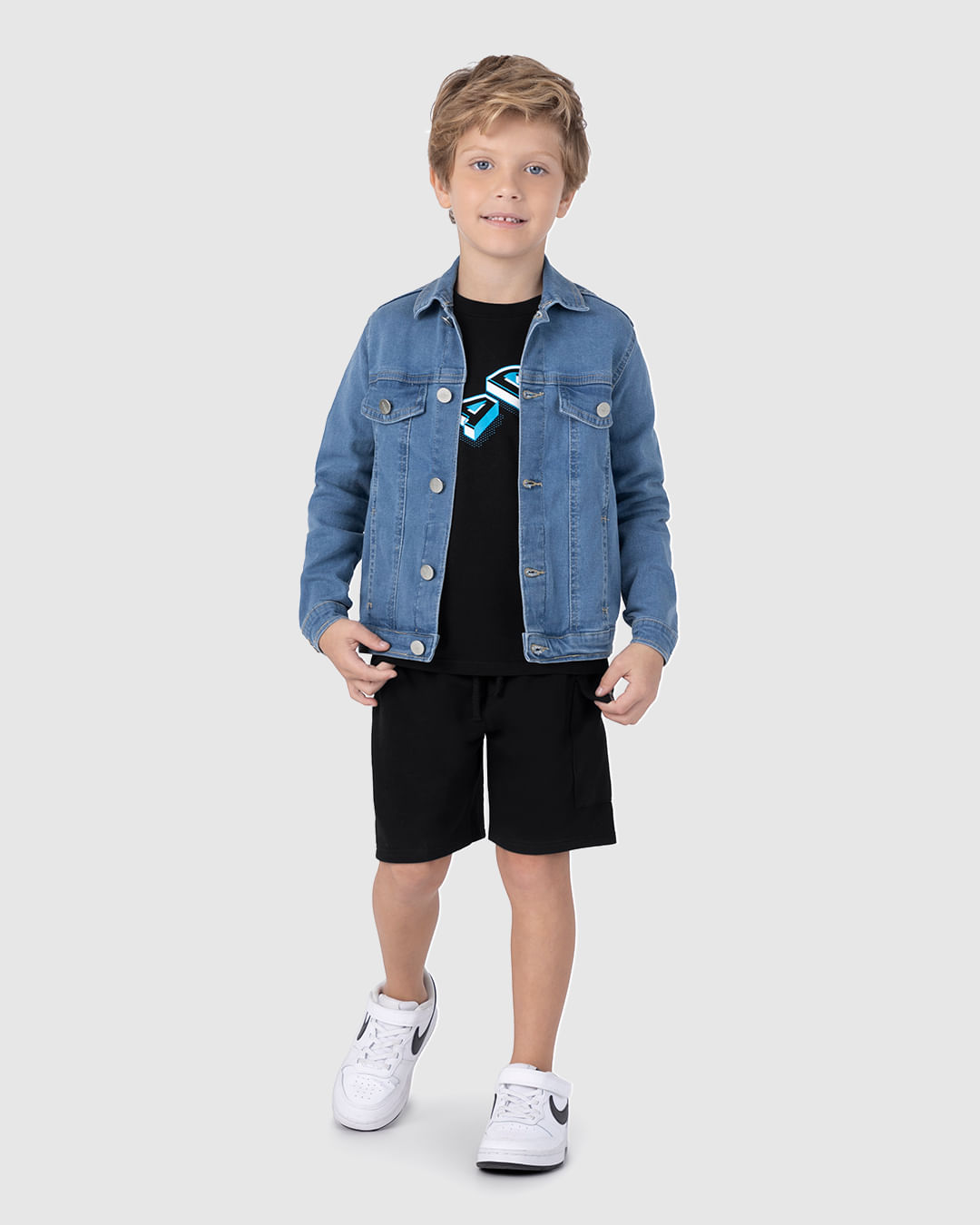 Bermuda Infantil Menino Com Bolso Cargo Em Moletinho Malwee Kids - Imagem 15