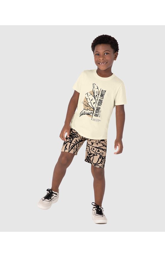 Conjunto Infantil Menino Beyound Your Limits Em Algodão Malwee Kids