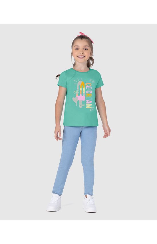 Blusa Infantil Menina Ice Cream Em Algodão Malwee Kids