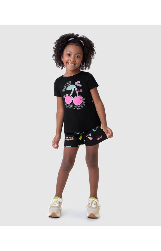 Conjunto Infantil Menina You’re Too Pretty Em Algodão Malwee Kids