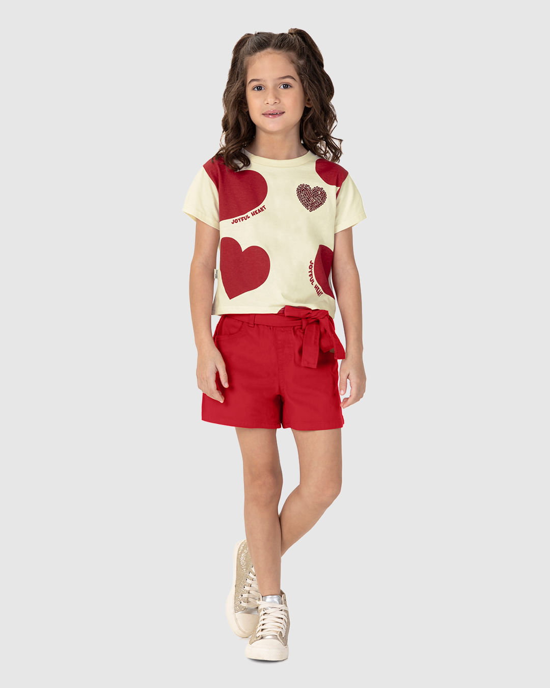 Blusa Infantil Menina Estampa + Bordado Lantejoulas Em Algodão Malwee Kids - Imagem 5