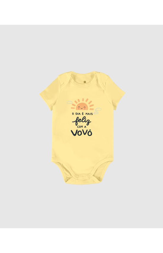 Body Bebê O Dia É Mais Feliz Com A Vovó Em Algodão Malwee Kids