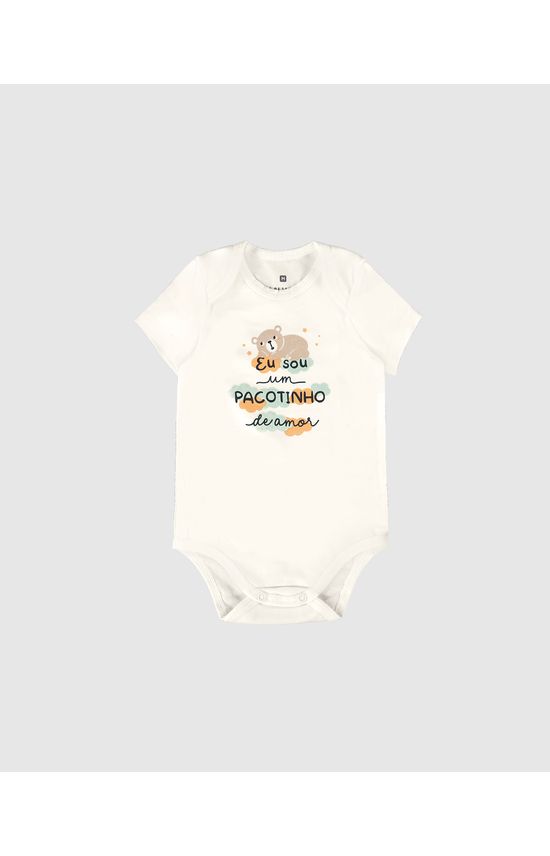 Body Bebê Eu Sou Um Pacotinho De Amor Em Algodão Malwee Kids
