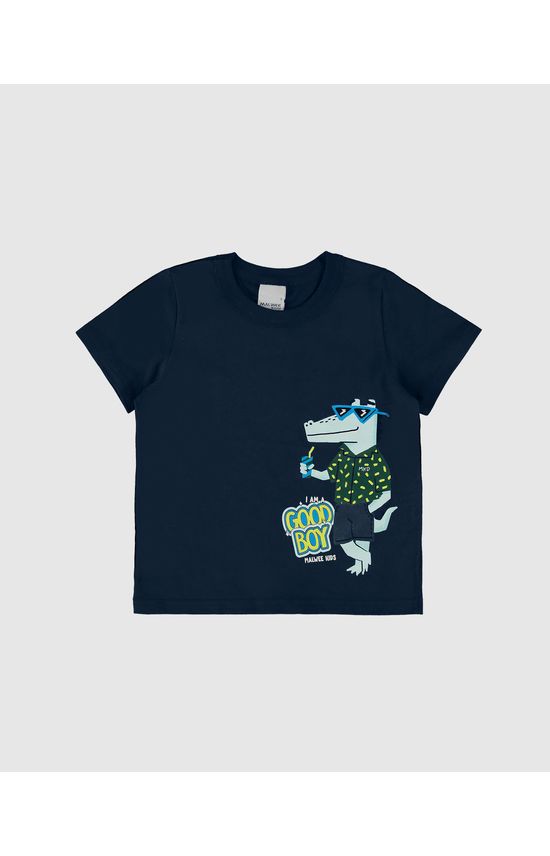 Camiseta Infantil Menino I Am A Good Boy Em Algodão Malwee Kids
