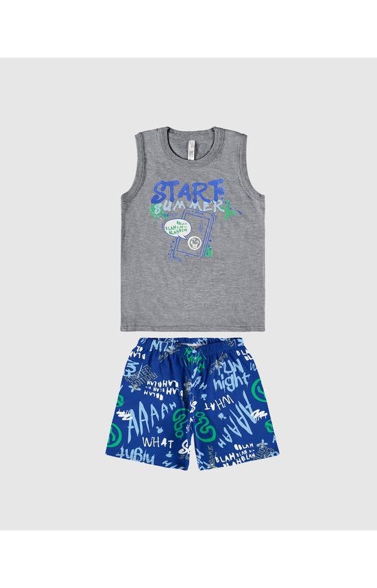 Pijama Infantil Menino Start Summer Em Algodão Malwee Kids