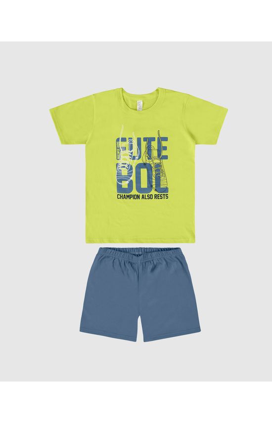 Pijama Infantil Menino Futebol Em Algodão Malwee Kids