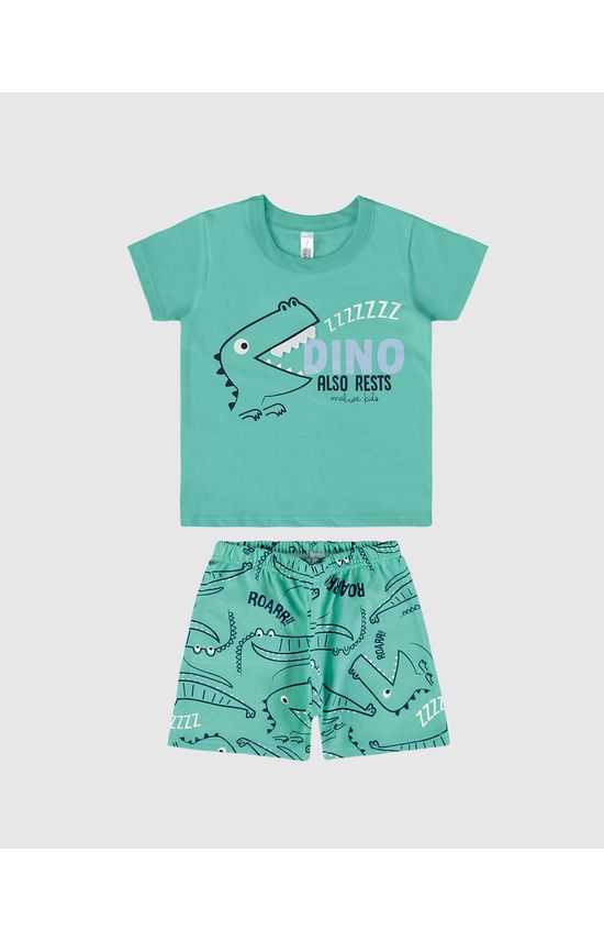 Pijama Infantil Menino Estampa + Aplique Em Algodão Malwee Kids