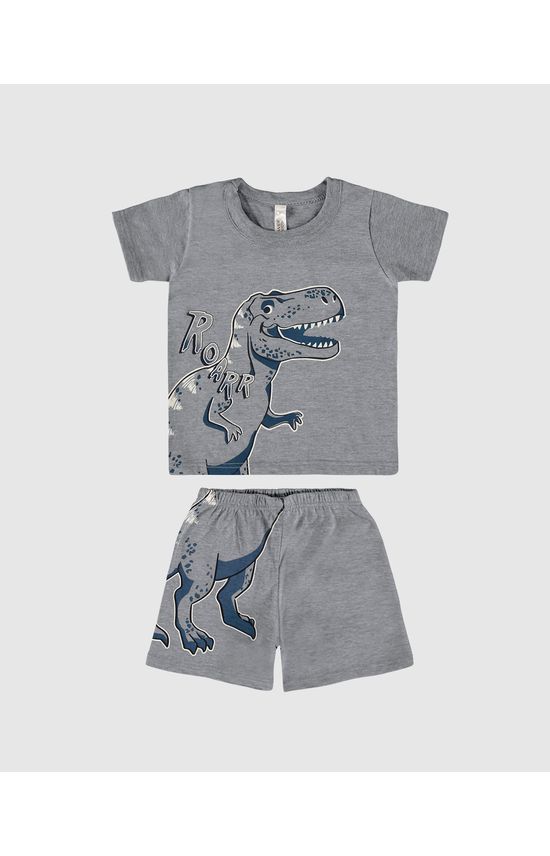 Pijama Infantil Menino Dinossauro Em Algodão Malwee Kids