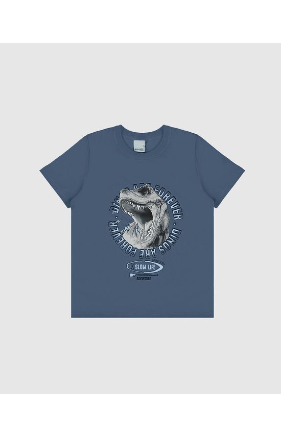 Camiseta Infantil Menino Dinos Are Forever Em Algodão Malwee Kids