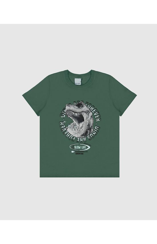 Camiseta Infantil Menino Dinos Are Forever Em Algodão Malwee Kids