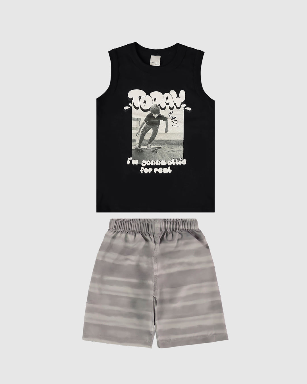 Conjunto Infantil Menino Today I’m Gonna Ollie em Algodão Malwee Kids