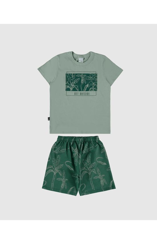 Conjunto Infantil Menino Get Outside Em Algodão Malwee Kids