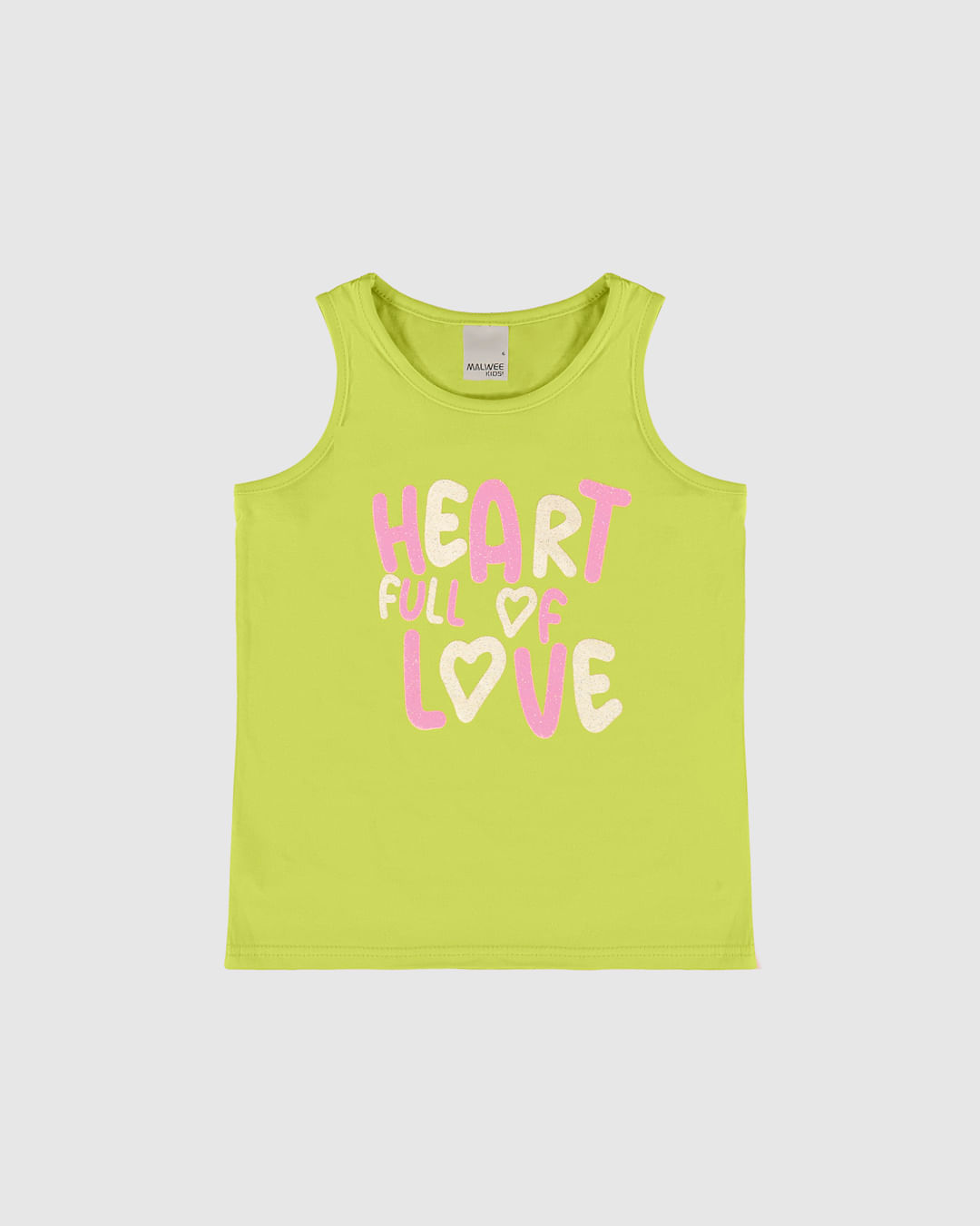 Regata Infantil Menina Heart Full Of Love Em Algodão Malwee Kids