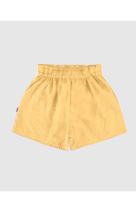 Shorts Infantil Menina Clochard Em Laise Algodão Malwee Kids