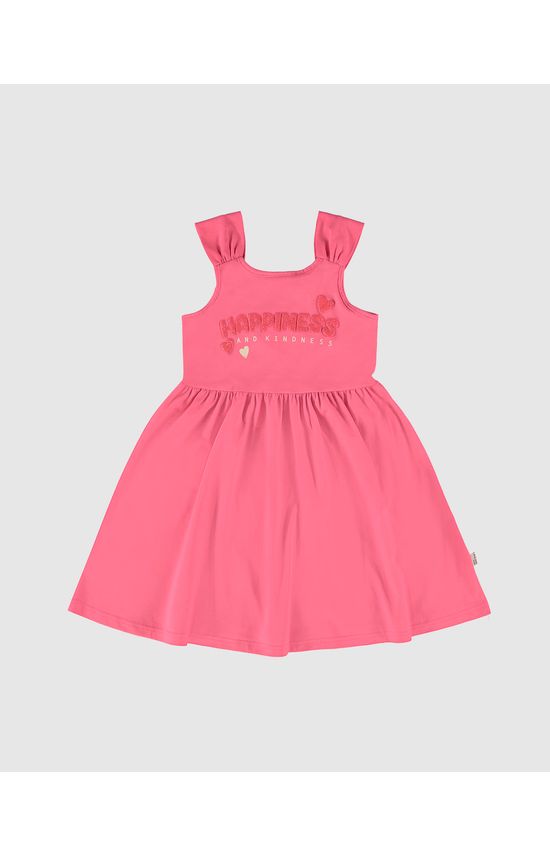 Vestido Infantil Happiness Em Algodão Malwee Kids