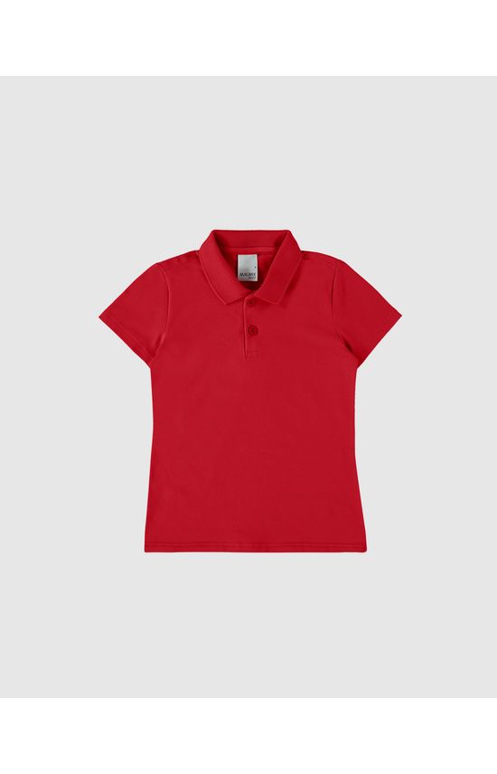 Blusa Polo Infantil Menina Em Algodão Malwee Kids