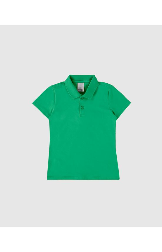 Blusa Polo Infantil Menina Em Algodão Malwee Kids