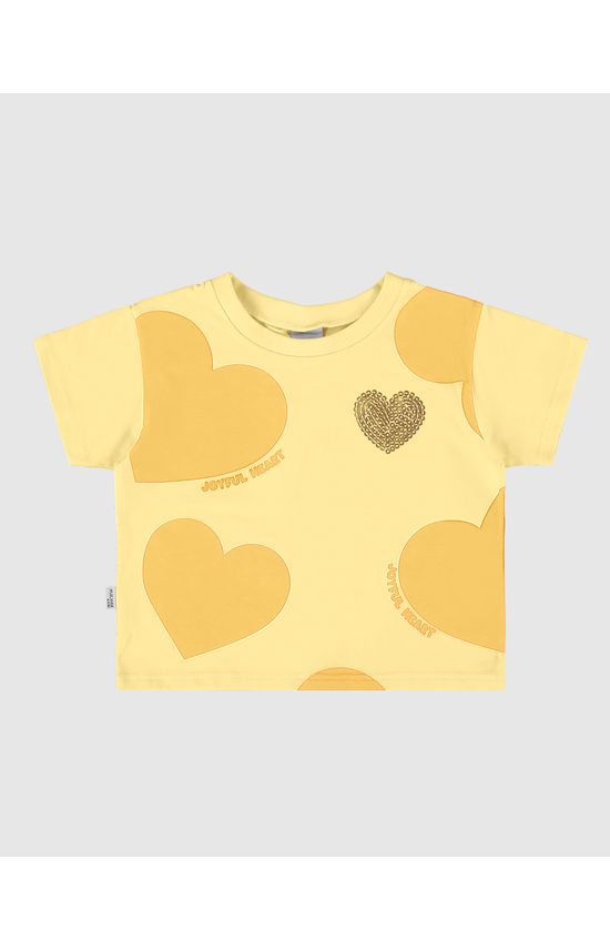 Blusa Infantil Menina Estampa + Bordado Lantejoulas Em Algodão Malwee Kids
