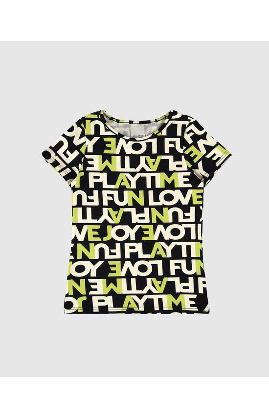 Blusa Infantil Menina Estampada Em Algodão Malwee Kids
