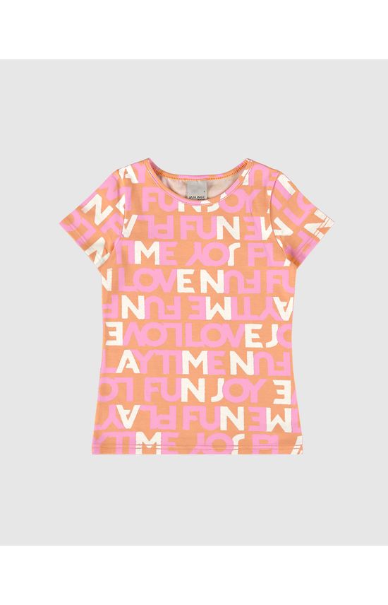 Blusa Infantil Menina Estampada Em Algodão Malwee Kids