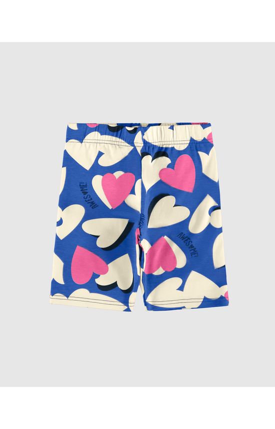 Bermuda Infantil Menina Estampada Em Algodão Malwee Kids