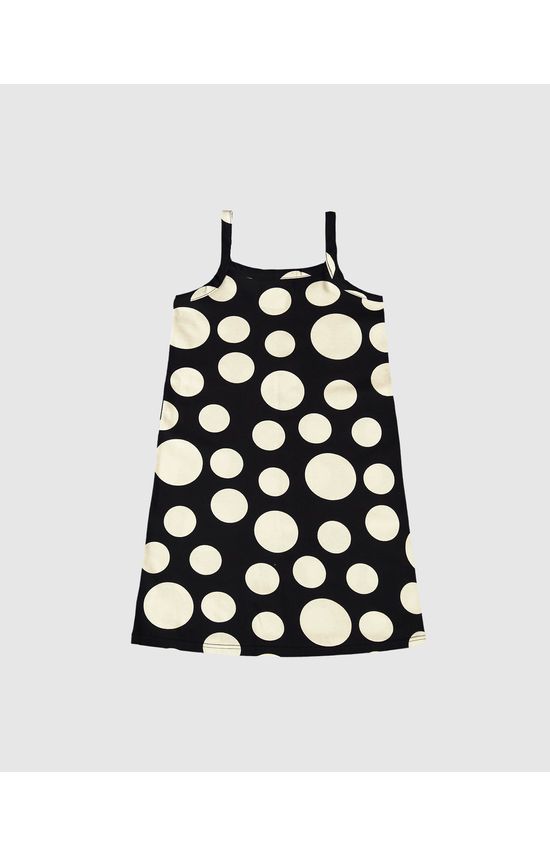 Vestido Infantil Decote Reto Estampado Em Algodão Malwee Kids
