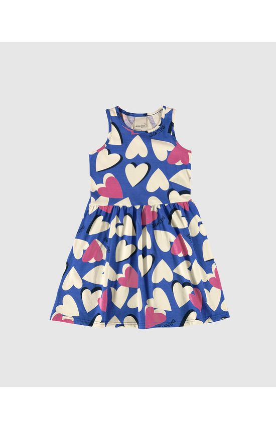 Vestido Infantil Estampado Em Algodão Malwee Kids