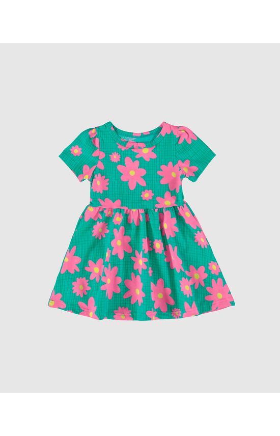 Vestido Infantil Rodado Em Algodão Malwee Kids