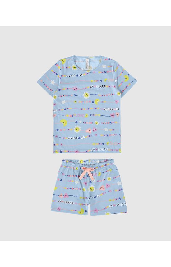 Pijama Infantil Menina Estampa Corrida Em Algodão Malwee Kids