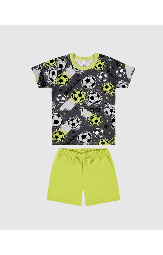 Pijama Infantil Menino Camiseta Estampa Corrida Em Algodão Malwee Kids