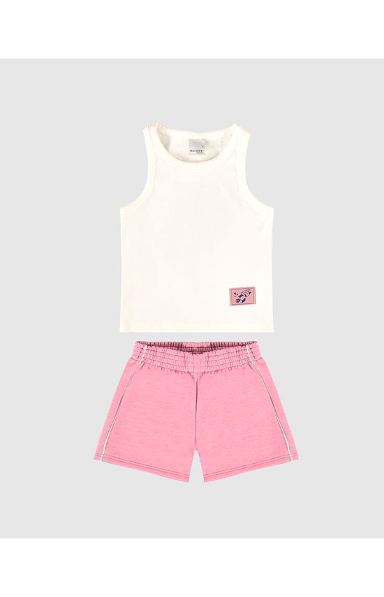 Conjunto Infantil Menina Regata Em Ribana Malwee Kids
