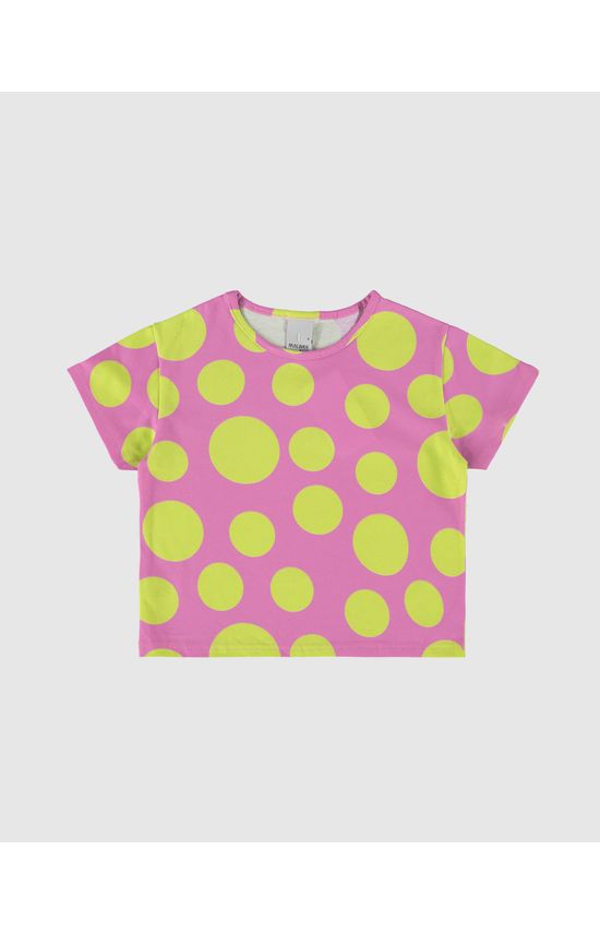 Blusa Infantil Menina Box Estampada Em Algodão Malwee Kids