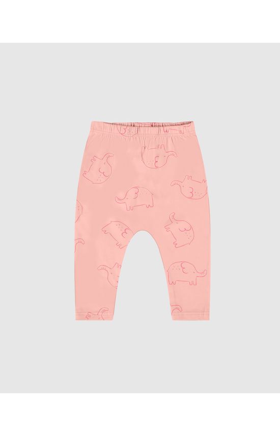 Calça Bebê Unissex Saruel Estampada Em Algodão Malwee Kids