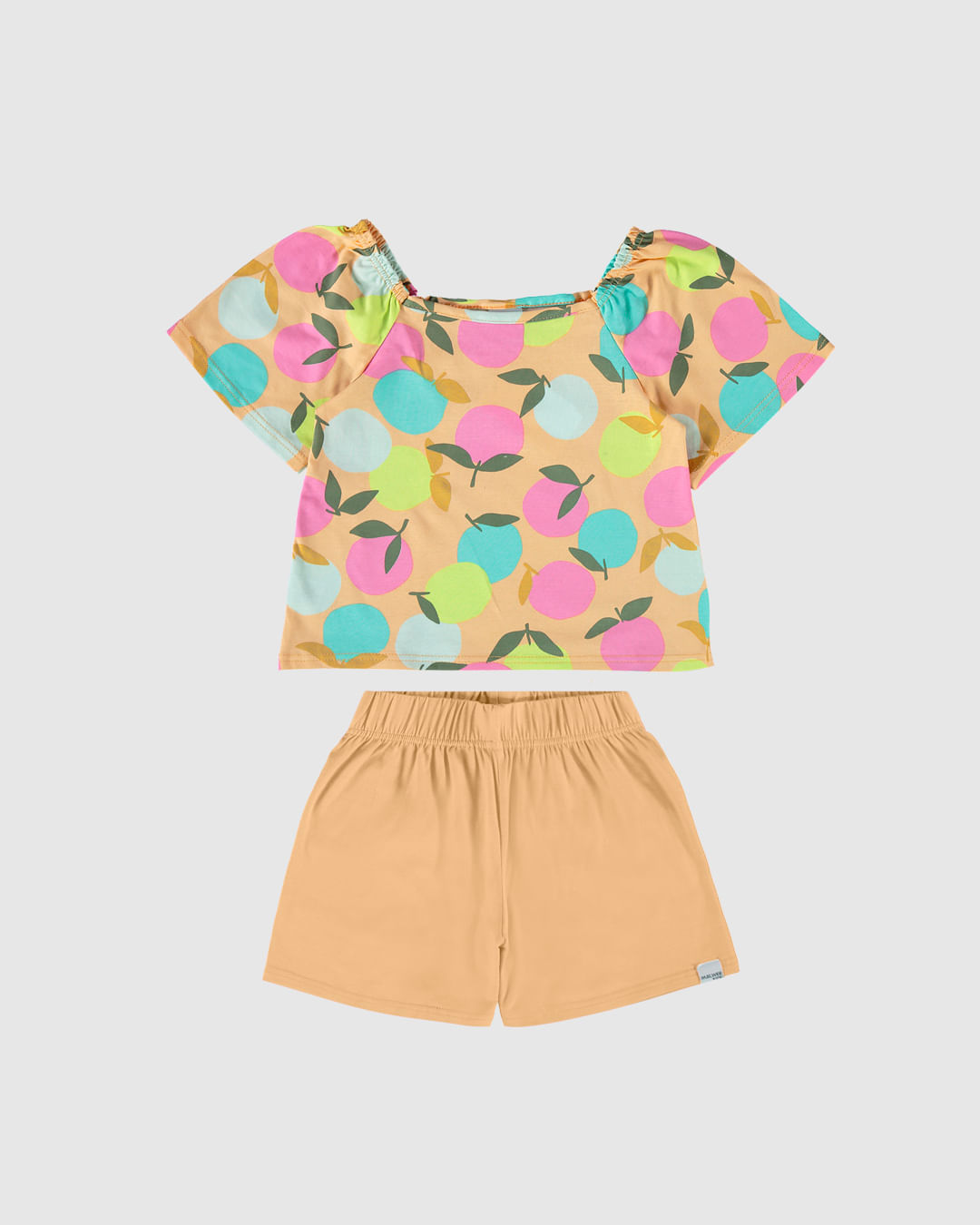 Conjunto Infantil Menina Blusa Estampa Frutas Em Algodão Malwee Kids - Imagem 5