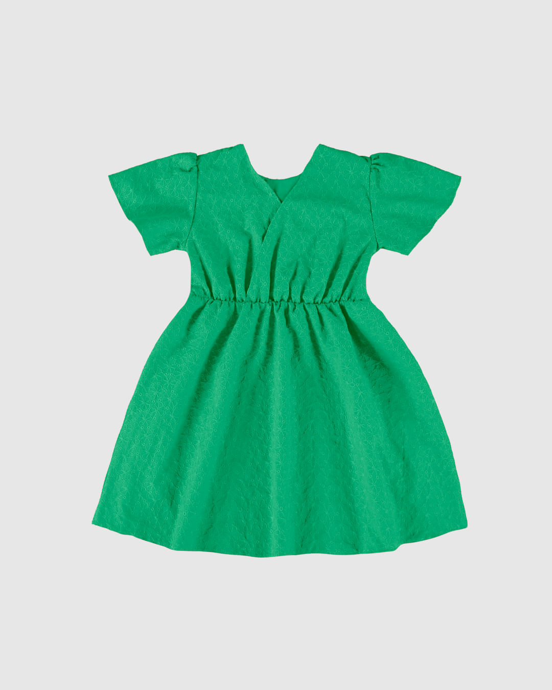 Vestido Infantil Laço Frontal Em Laise Algodão Malwee Kids - Imagem 6