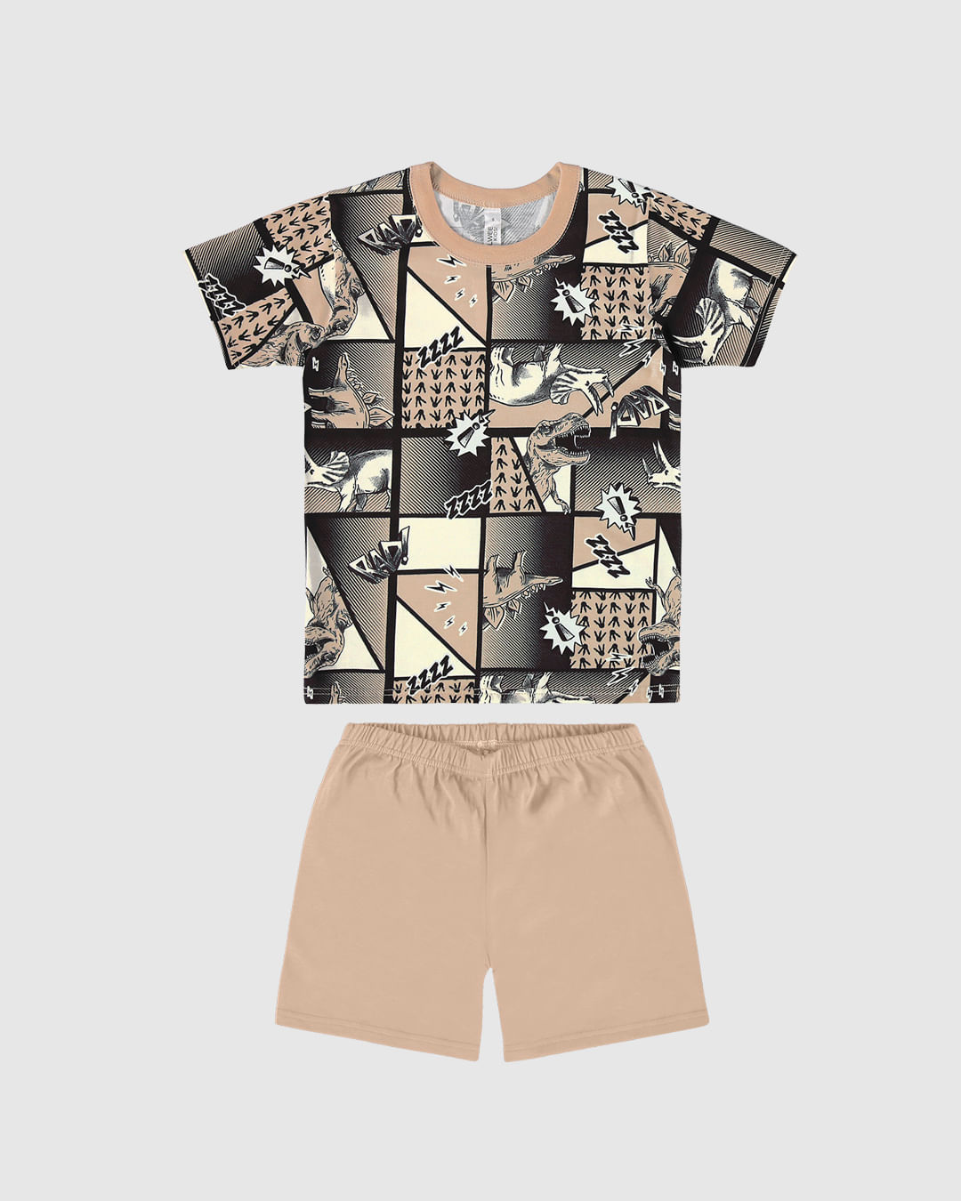 Pijama Infantil Menino Camiseta Estampa Corrida Em Algodão Malwee Kids - Imagem 8