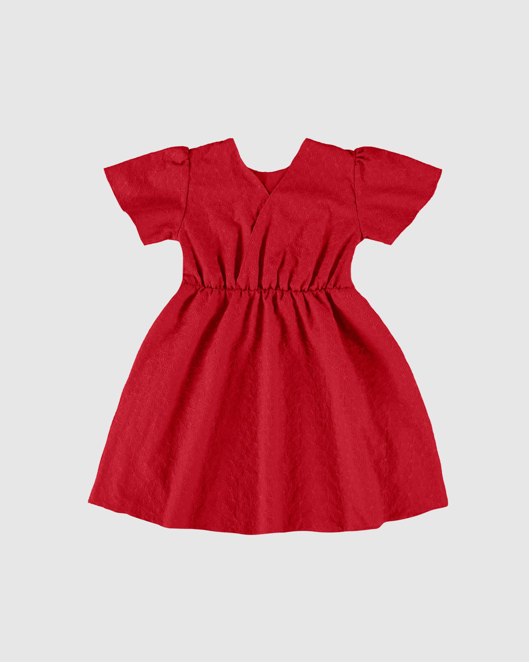 Vestido Infantil Laço Frontal Em Laise Algodão Malwee Kids - Imagem 8