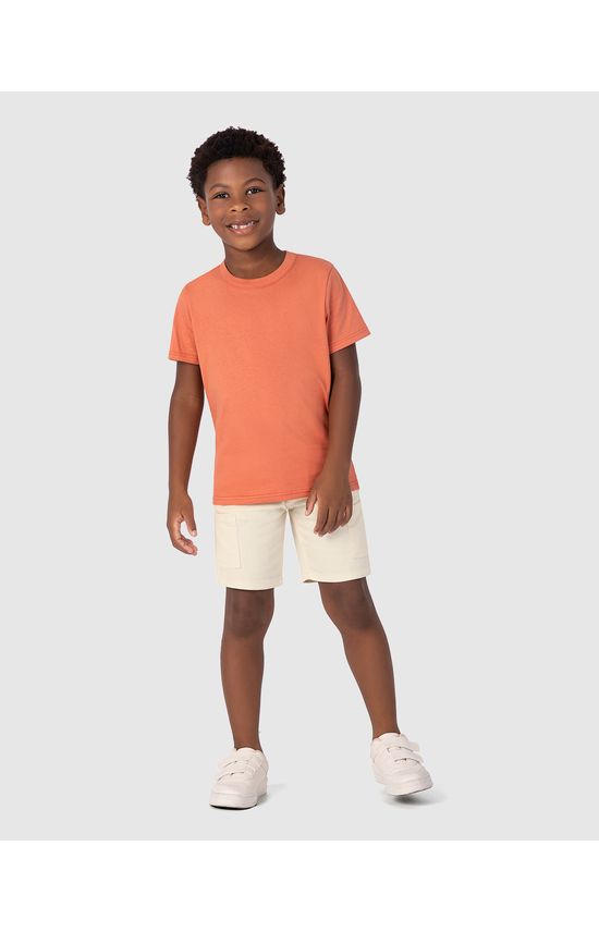 Bermuda Infantil Menino Cargo Em Sarja Com Elastano Malwee Kids