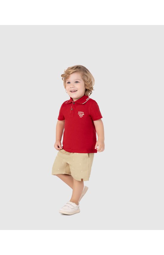 Conjunto Infantil Menino Always Looking Good Em Algodão Malwee Kids