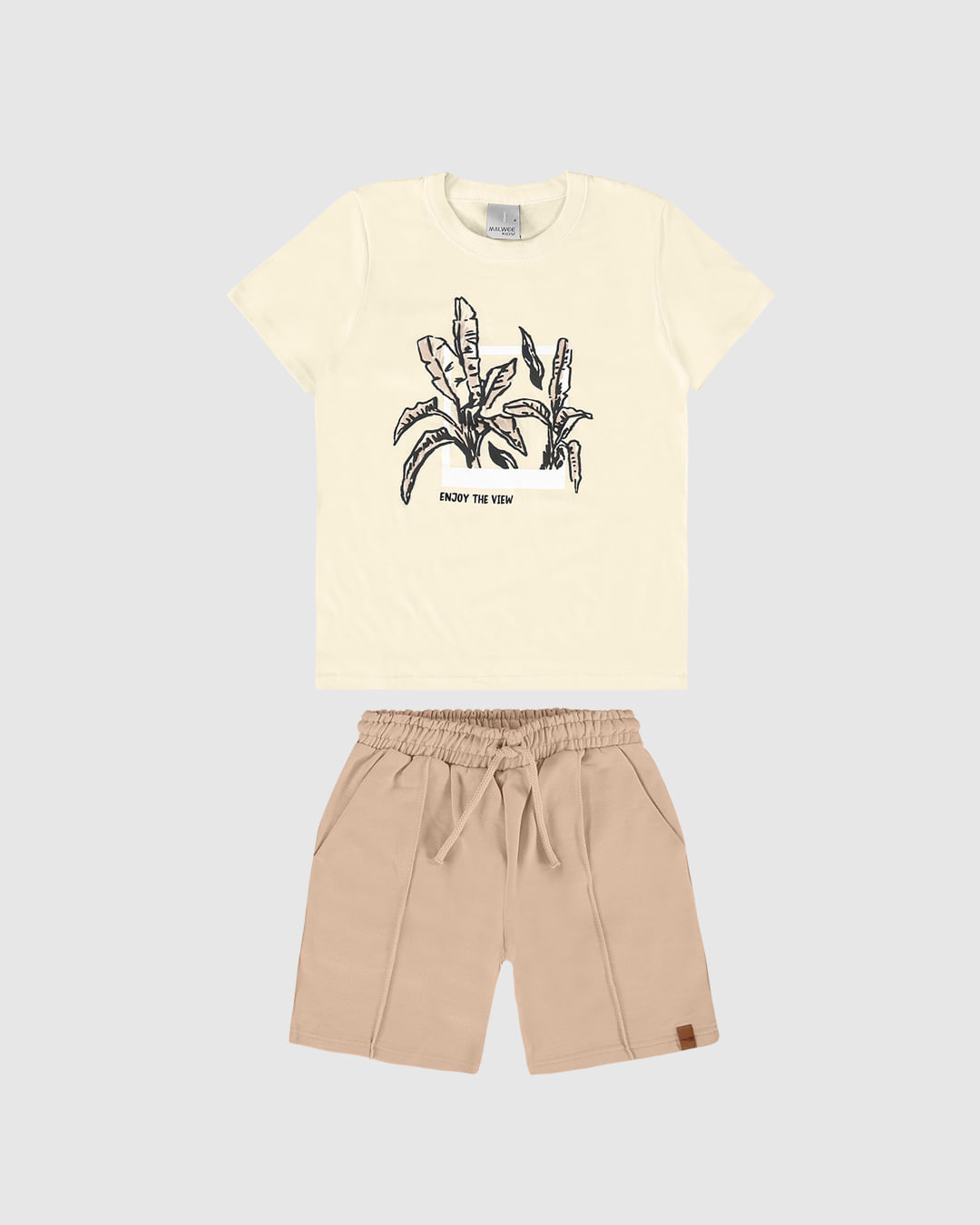 Conjunto Infantil Menino Enjoy The View Em Algodão Malwee Kids