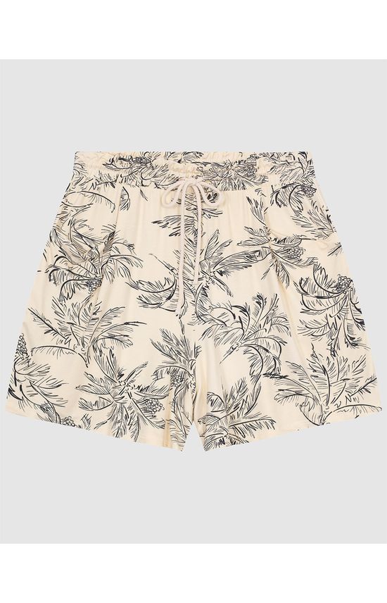 Shorts Feminino Plus Size Cadarço Frontal Em Moletinho De Viscose