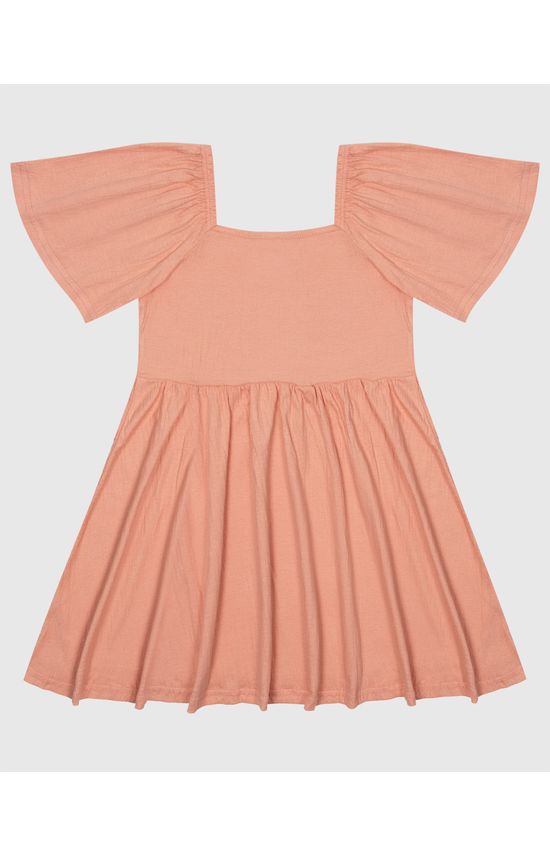 Vestido Infantil Evasê Em Malha Texturizada Malwee Kids