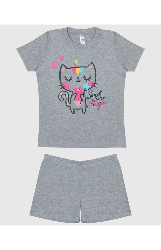 Pijama Infantil Menina Blusa Estampada Malwee Kids