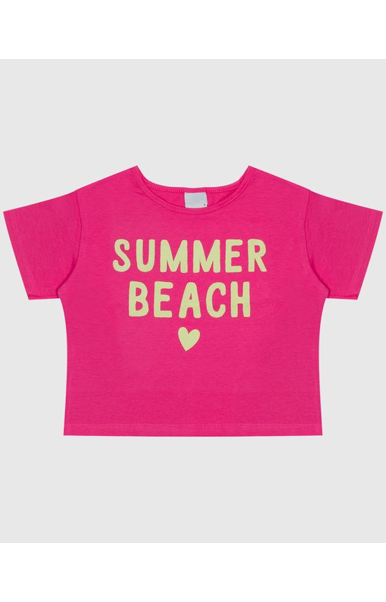 Blusa Infantil Menina Estampa Frontal Em Algodão Malwee Kids