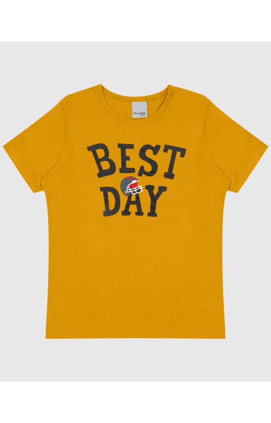 Camiseta Infantil Menino Com Estampa Frontal Em Algodão Malwee Kids