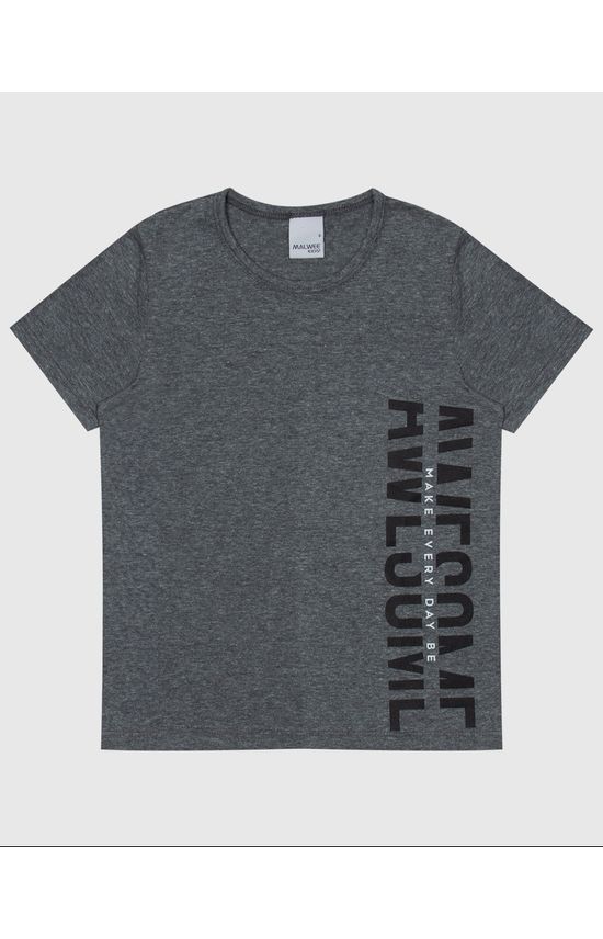 Camiseta Infantil Menino Com Estampa Frontal Em Algodão Malwee Kids