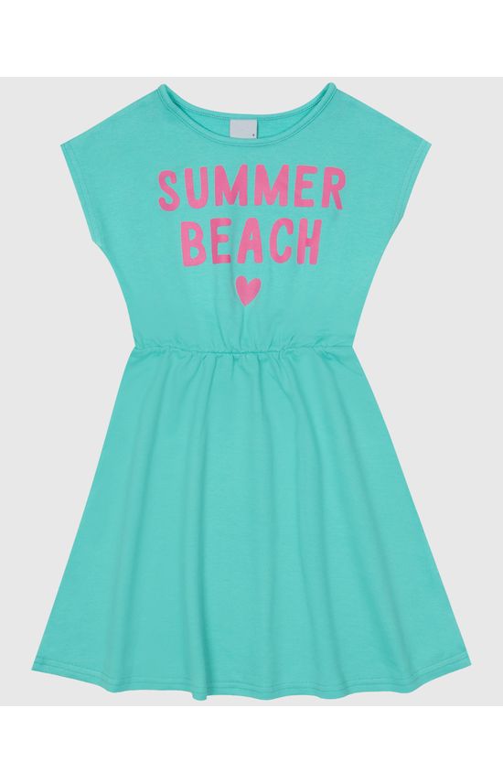 Vestido Infantil Com Estampa Frontal Em Moletom Malwee Kids
