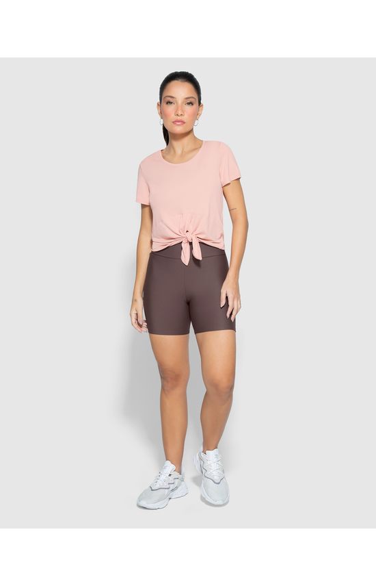 Blusa Feminina Recorte Para Amarração Em Malha Dry E Proteção UV50+ - ENFIM