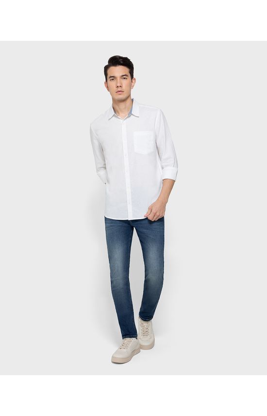 Calça Skinny Masculina Bolso Funcional Em Jeans Com Elastano - ENFIM
