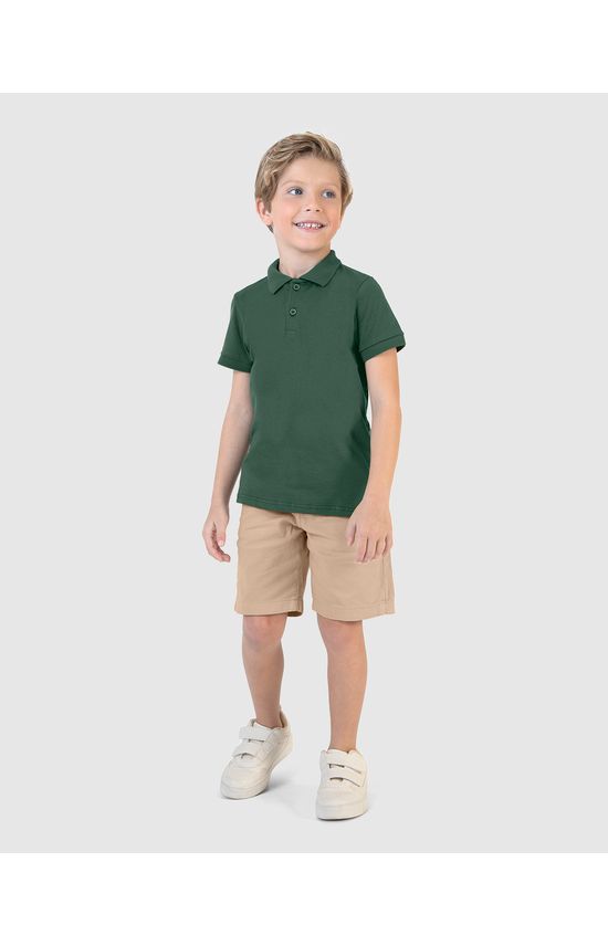 Bermuda Infantil Menino Bolso Funcional Em Sarja Moletom Malwee Kids